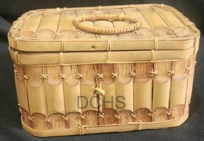 Bamboo and Wicker Trinket Box
