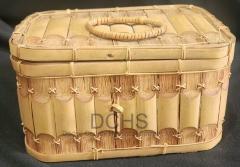 Bamboo and Wicker Trinket Box