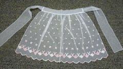 Ladies' White Daisy Kitchen Apron, 1950