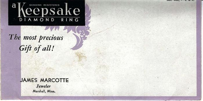 Advertising brochure from Keepsake Diamonds
