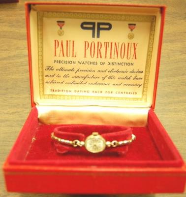Ladies' Wristwatch and Case, Shakopee, 1965