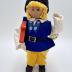 Swedish National Costume Dol with ala Horse: Doll