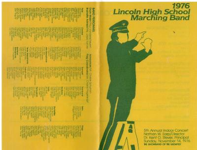 Program, 1976 LHS Marching Band Indoor Concert