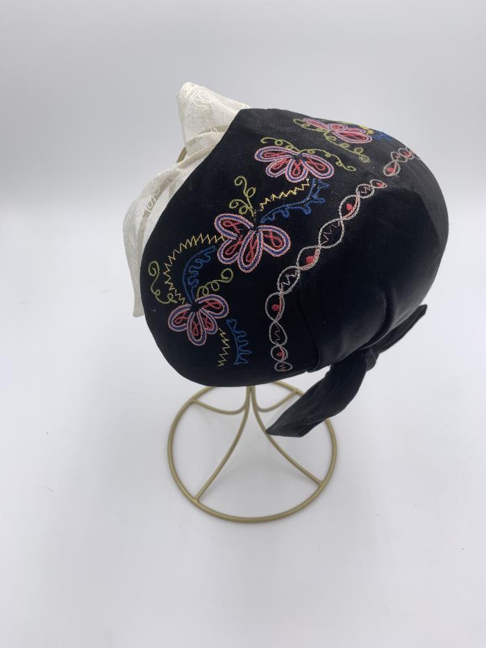 Black Frame Cap: Folk Dress