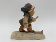 Sami Skier Wood Carving: Wood Carving