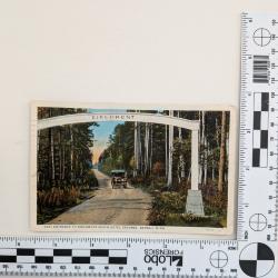 East Entrance to Birchmont Beach Hotel Grounds Postcard 