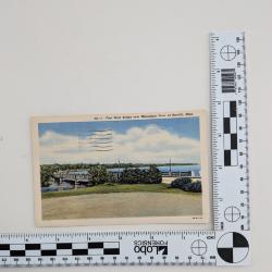 First state bridge over Mississippi river at Bemdiji Minn. postcard