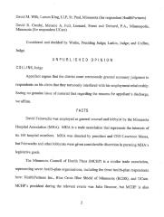 MN Court of Appeals opinion in David Feinwachs v. Minnesota Council of Health Plans (MCHP).