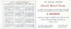 Ink blotter: The Hauke Press 1951 calendar 