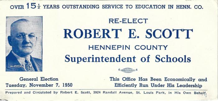 Ink blotter: Political advertisement