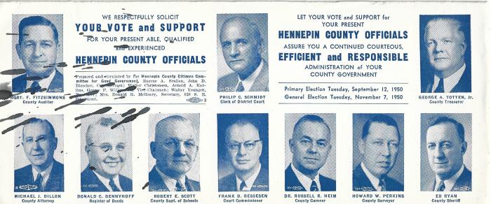 Ink blotter: Political advertisement