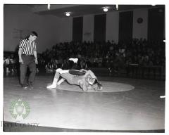 Doug Anderson and Chuck Cary wrestling match
