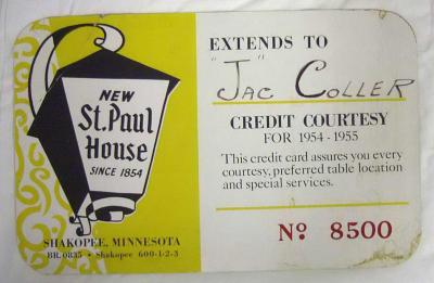 New St. Paul House Restaurant Poster, Shakopee, 1954