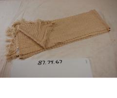 Ivory scarf with fringe