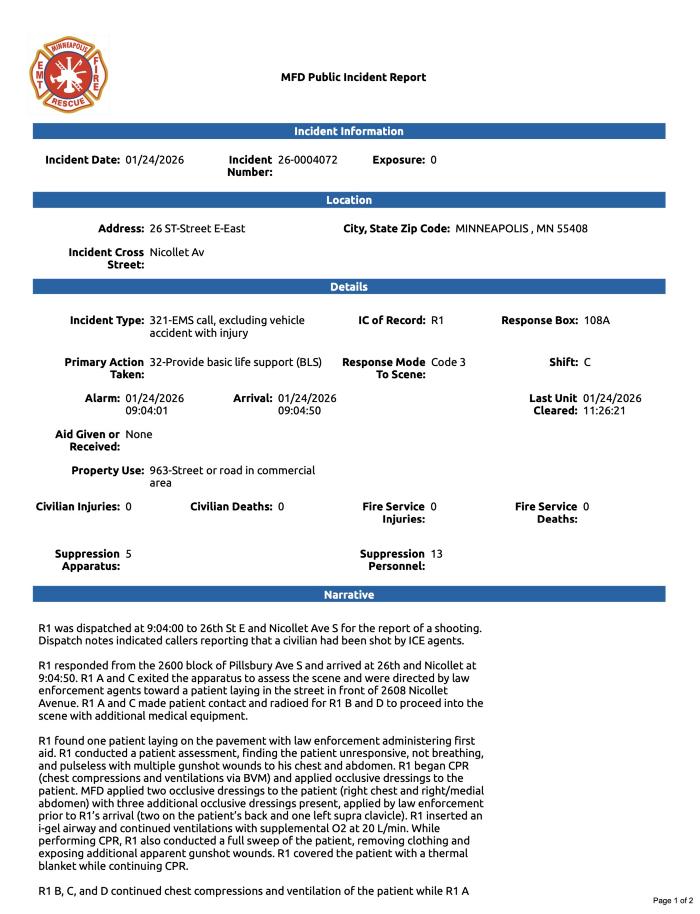FCR Data Practices Act request for City of Minneapolis records related to the shooting death of Alex Pretti by federal agents during Operation Metro Surge.