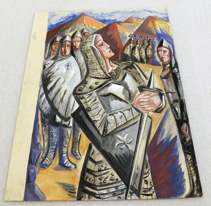 Painting of Joan of Arc - by Lorraine Collier, Shakopee, 1945