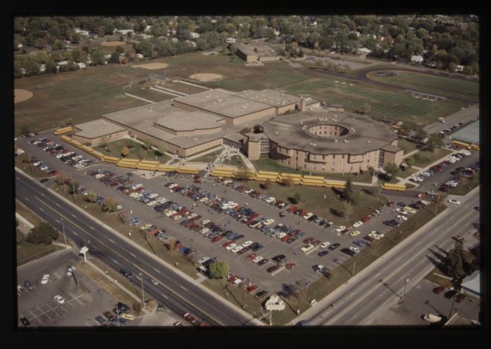 Digital Photo: Aerial View of JFK High School 1989