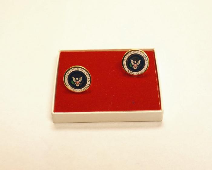 Presidential Seals Brass Cuff Links, 1970