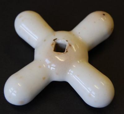 Porcelain Sink Faucet Handle, St. Patrick, 1935