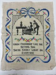 Samplers and Pieces of Eliza Jardine "Cross-Stitch"