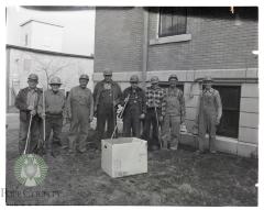 Members of the Green Thumb clean up crew pictured at the Glenwood Public Library