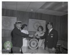 Mr. and Mrs. Jerry Leedahl presented with the gavels