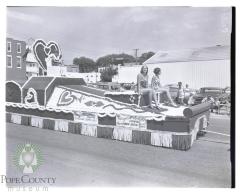 Mary Stresemann and Margaret Opdahl in the Sunday parade