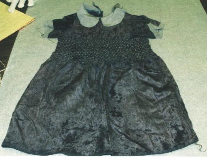 Purple Velvet Girl's Dress, New Prague, 1930-1935