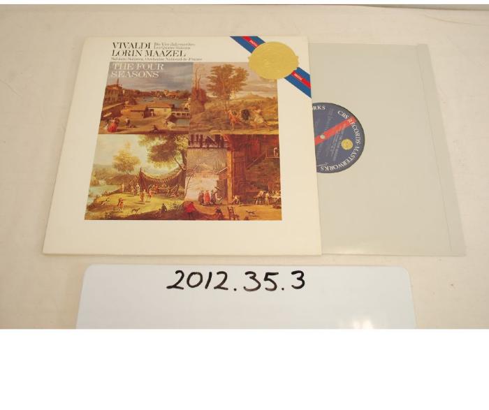 33 RPM LP Phonograph Record - Vivaldi: The Four Seasons