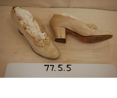 Woman’s Wedding Slippers - Satin Clad Pump Shoes