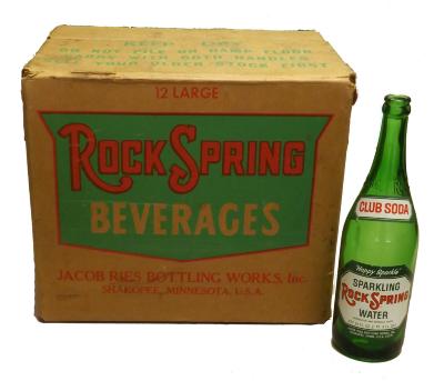 Rock Spring Beverages Box, Shakopee, 1950