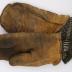 Mitten pair, Leather work