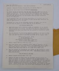 Milwaukee Road envelope and document, Freezing Weather Precautions