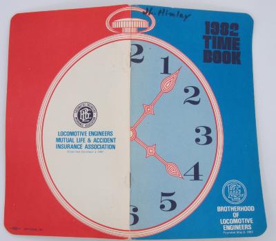 Time Table, 1982, Brotherhood of Locomotive Engineers