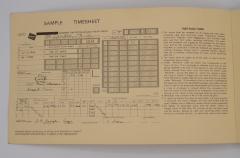 Time Sheet, Milwaukee Road