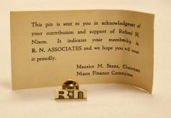R.N. (Richard Nixon) Lapel Pen with Diamond.