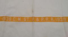 Hand towel, Milwaukee Road (Chicago, Milwaukee, St. Paul Railroad)