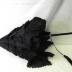 Parasol, black rufled