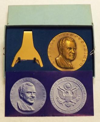 Richard Nixon 1969 inauguration commemorative medallion