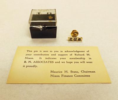 R.N. (Richard Nixon) Lapel Pen with Diamond.
