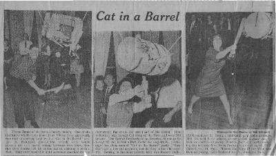 Cat in a Barrel newspaper feature
