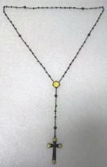 Rosary Necklace w/ Medallion - Julius Collier II, Shakopee, 1920