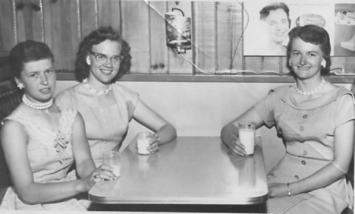 Contestants in a Miss (?) Contest, Inlcudes; J. Torgerson, G. Olsen, E. Peterson, Late 1950's.