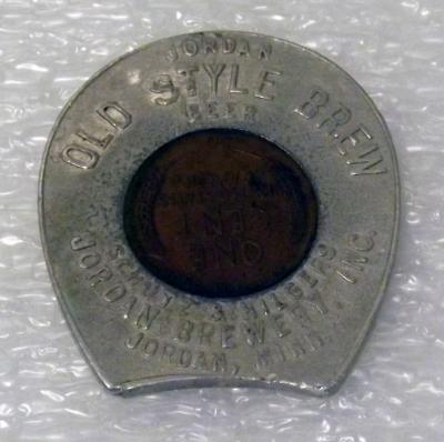 Schultz & Hilgers Jordan Brewery Novelty Token, Jordan, 1939