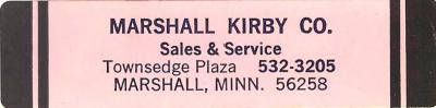 Marshall Kirby Co. Sticker