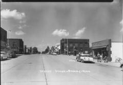 Bagley Street Scene, Highway 92 N. 1950's.