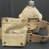 U.S. Army accessory belt with canteen and first aid kit pouch