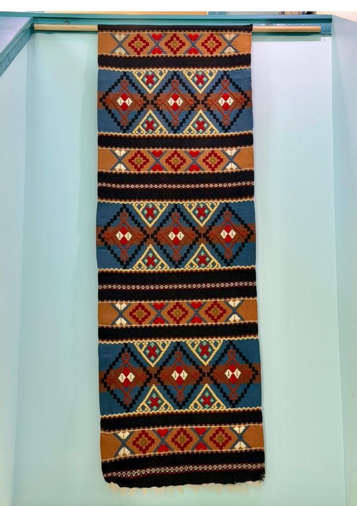 Woven and Embroidered Wall Hanging: Wall Hanging