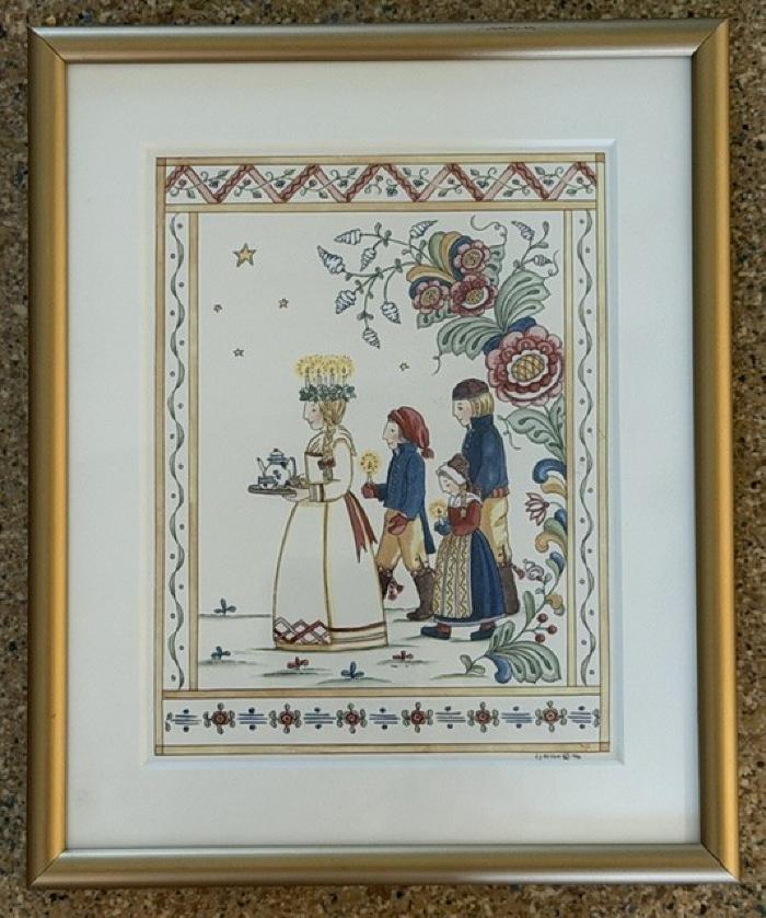 Lucia Procession: Framed Print