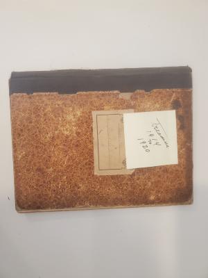 Treasurer's Book, Robbinsdale Library Club, 1914 - 1920
